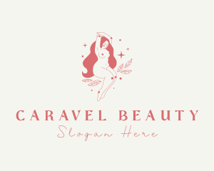 Beautiful Naked Lady logo design