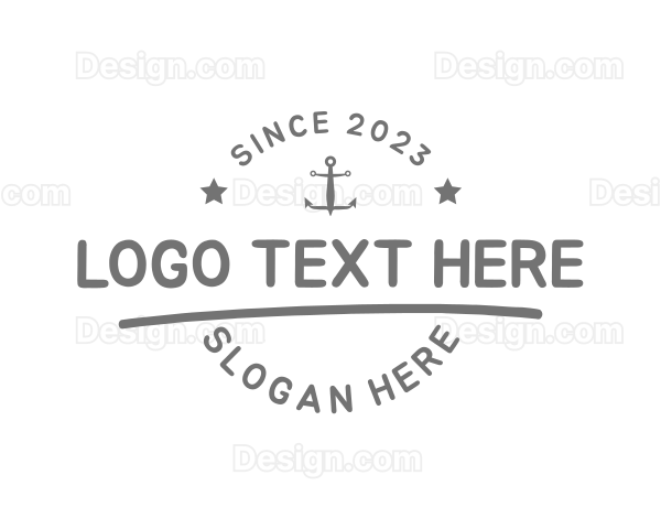 Nautical Anchor Sailor Logo