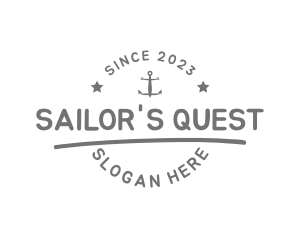 Nautical Anchor Sailor logo design