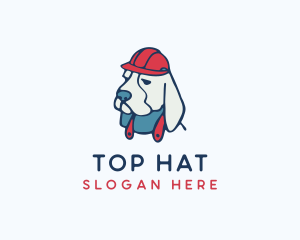 Dog Safety Hat  logo design