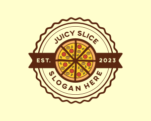 Italian Food Pizza Restaurant logo design