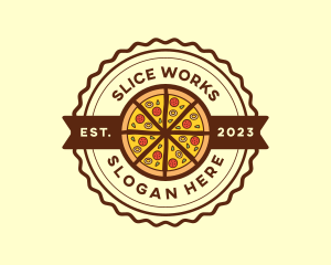 Italian Food Pizza Restaurant logo design