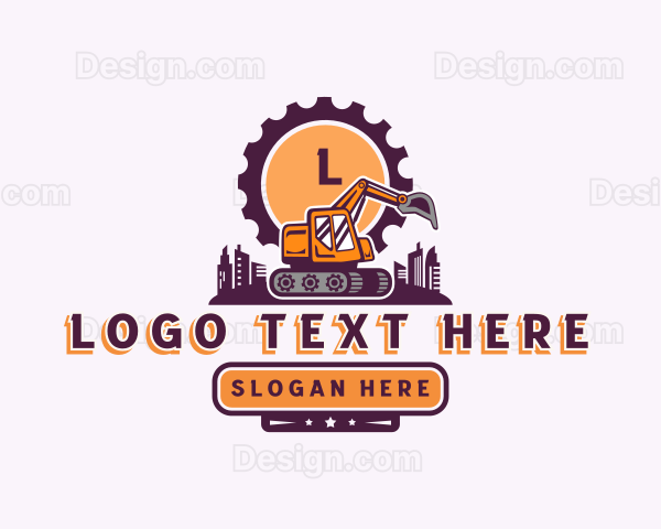 Industrial Machinery Excavator Logo