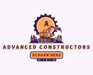 Industrial Machinery Excavator  logo design