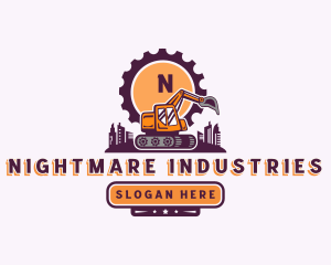 Industrial Machinery Excavator  logo design