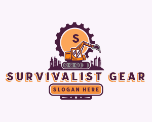 Industrial Machinery Excavator  logo design