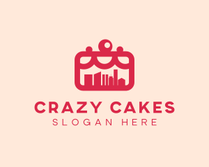 City Street Birthday Cake  logo design