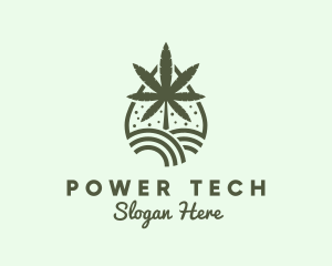 Marijuana Plant Farm Extract Logo
