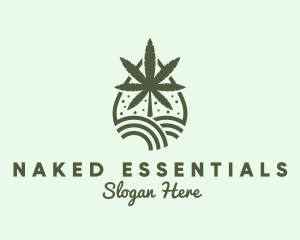 Marijuana Plant Farm Extract logo design