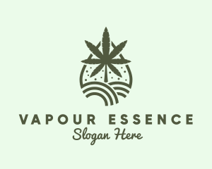 Marijuana Plant Farm Extract logo design