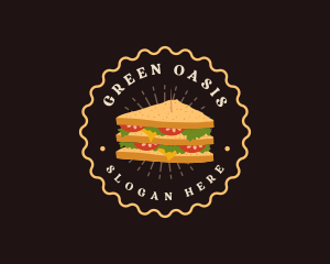 Vegetable Sandwich Snack logo design