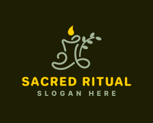 Ritual Candle Flame logo