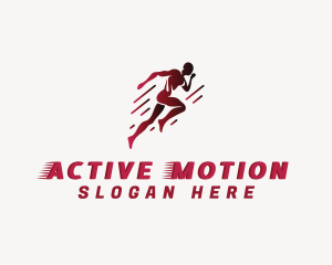 Fast Running Athlete logo design