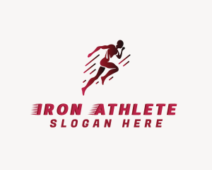 Fast Running Athlete logo design