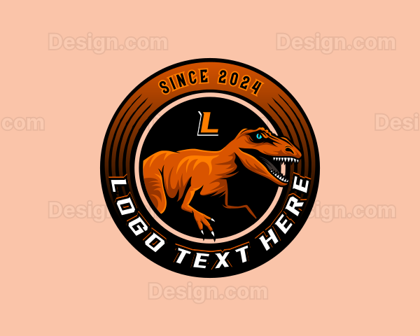 Wild Raptor Dinosaur Logo