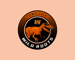 Wild Raptor Dinosaur logo design