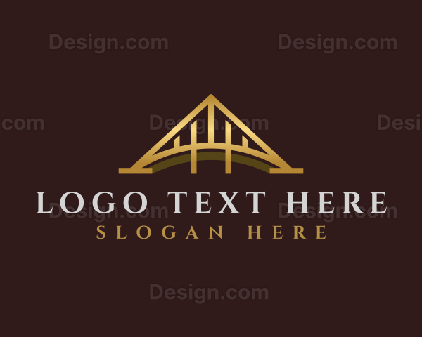 Arch Bridge Architecture Letter A Logo