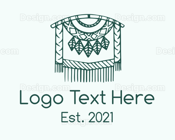 Green Macrame Decoration Logo