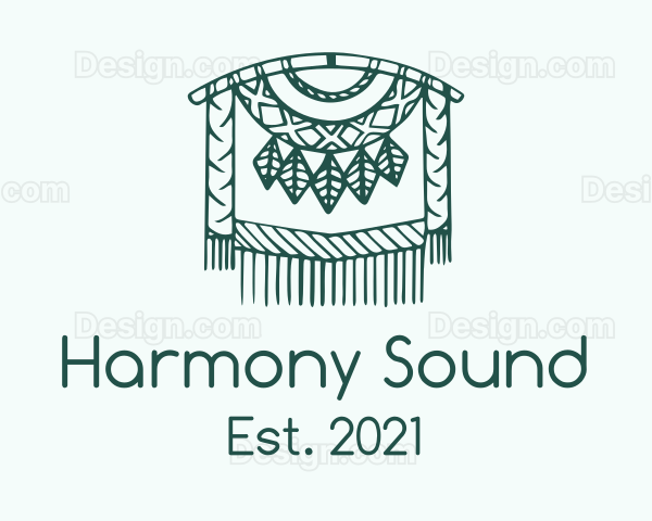 Green Macrame Decoration Logo