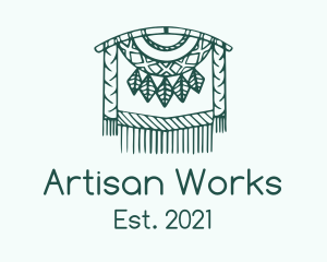 Green Macrame Decoration  logo