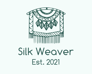 Green Macrame Decoration  logo design