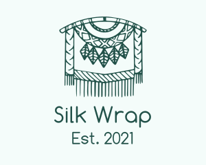 Green Macrame Decoration  logo design