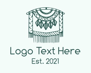 Garment - Green Macrame Decoration logo design