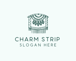 Green Macrame Decoration  Logo