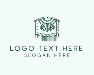 Green Macrame Decoration  Logo