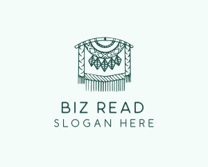 Green Macrame Decoration  logo design