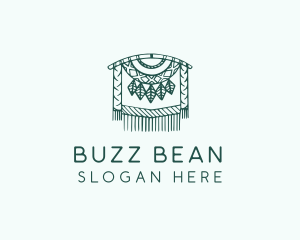 Green Macrame Decoration  logo design