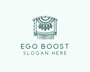 Green Macrame Decoration  logo design