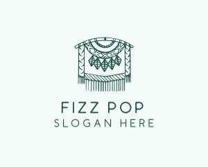 Green Macrame Decoration  logo design