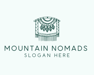 Green Macrame Decoration  logo design