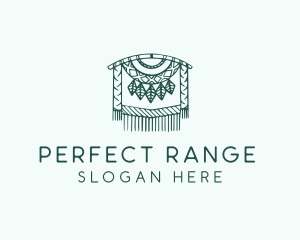 Green Macrame Decoration  logo design