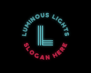 Neon Lights Nightclub logo design