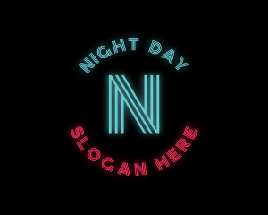 Neon Lights Nightclub logo design