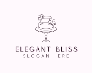 Flower Wedding Cake logo