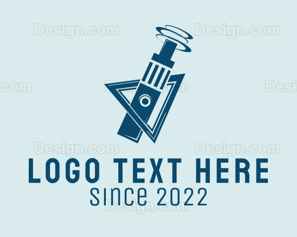 Blue Smoking Vape Logo