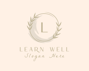 Wellness Plant Watercolor logo design