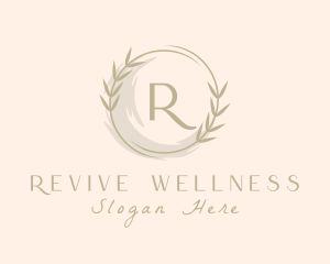 Wellness Plant Watercolor logo design