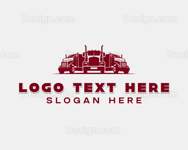 Haulage Freight Truck Logo