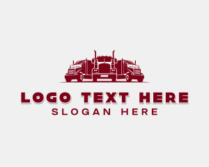 Haulage Freight Truck logo