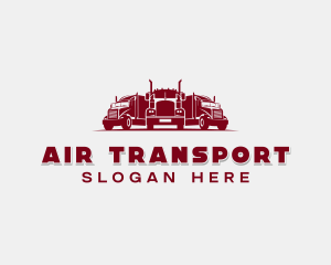 Haulage Freight Truck logo design