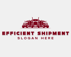 Haulage Freight Truck logo design