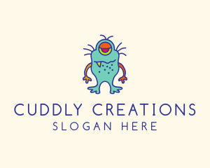 Alien Monster Cartoon logo design