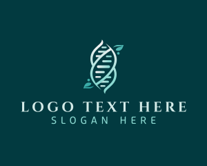 Genetics - Biotech Leaf  DNA logo design