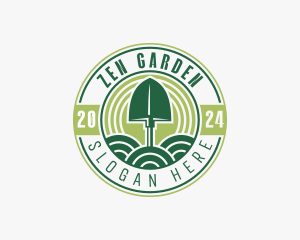 Landscaper Shovel Gardening logo design