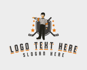 Hockey Game Referee logo