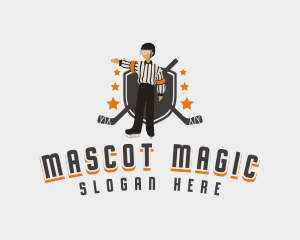 Hockey Game Referee logo design